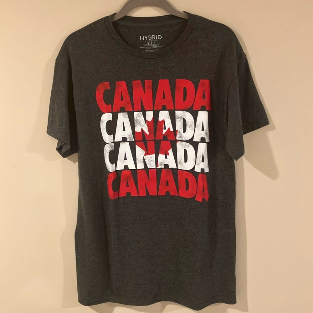Hybrid Apparel Dark Gray Canada Tee